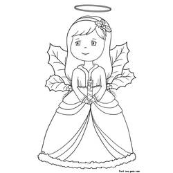 Раскраска: ангел (Персонажи) #86265 - Бесплатные раскраски для печати