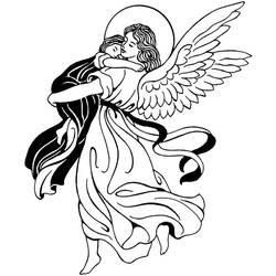 Раскраска: ангел (Персонажи) #86267 - Раскраски для печати