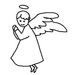 Раскраска: ангел (Персонажи) #86276 - Бесплатные раскраски для печати