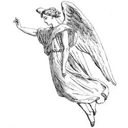 Раскраска: ангел (Персонажи) #86278 - Раскраски для печати