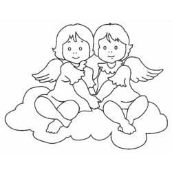 Раскраска: ангел (Персонажи) #86289 - Бесплатные раскраски для печати