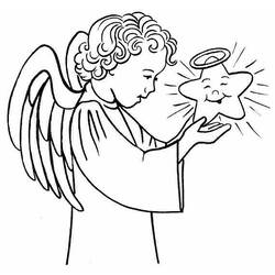 Раскраска: ангел (Персонажи) #86312 - Раскраски для печати
