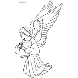 Раскраска: ангел (Персонажи) #86327 - Раскраски для печати