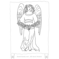 Раскраска: ангел (Персонажи) #86332 - Бесплатные раскраски для печати