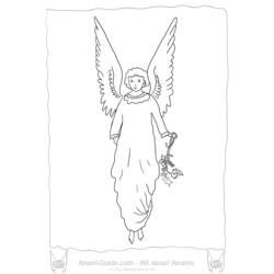 Раскраска: ангел (Персонажи) #86337 - Бесплатные раскраски для печати