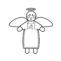 Раскраска: ангел (Персонажи) #86341 - Бесплатные раскраски для печати