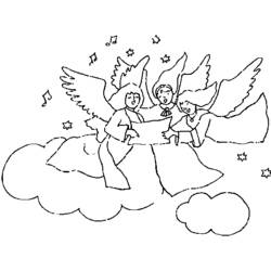 Раскраска: ангел (Персонажи) #86370 - Бесплатные раскраски для печати