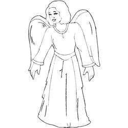 Раскраска: ангел (Персонажи) #86392 - Бесплатные раскраски для печати