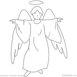 Раскраска: ангел (Персонажи) #86416 - Бесплатные раскраски для печати