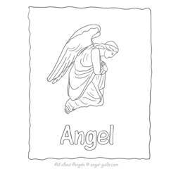 Раскраска: ангел (Персонажи) #86451 - Бесплатные раскраски для печати
