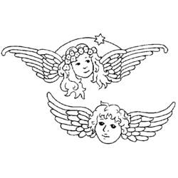 Раскраска: ангел (Персонажи) #86452 - Бесплатные раскраски для печати