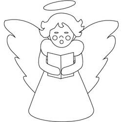 Раскраска: ангел (Персонажи) #86459 - Бесплатные раскраски для печати