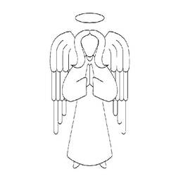 Раскраска: ангел (Персонажи) #86463 - Бесплатные раскраски для печати