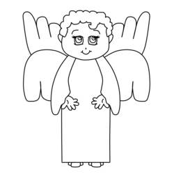 Раскраска: ангел (Персонажи) #86513 - Бесплатные раскраски для печати
