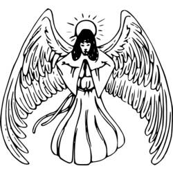 Раскраска: ангел (Персонажи) #86546 - Бесплатные раскраски для печати