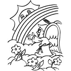 Раскраска: ангел (Персонажи) #86564 - Бесплатные раскраски для печати