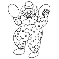 Раскраска: клоун (Персонажи) #90909 - Раскраски для печати