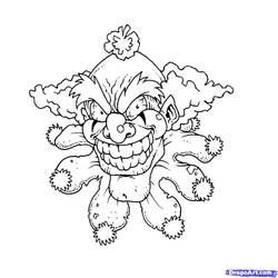 Раскраска: клоун (Персонажи) #91025 - Бесплатные раскраски для печати