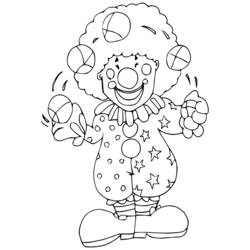 Раскраска: клоун (Персонажи) #91122 - Бесплатные раскраски для печати