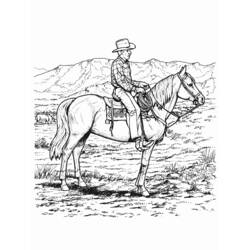 Раскраска: ковбой (Персонажи) #91518 - Бесплатные раскраски для печати