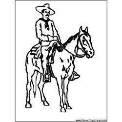 Раскраска: ковбой (Персонажи) #91597 - Бесплатные раскраски для печати
