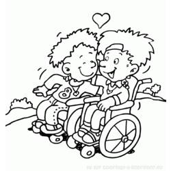 Раскраска: инвалид (Персонажи) #98412 - Раскраски для печати