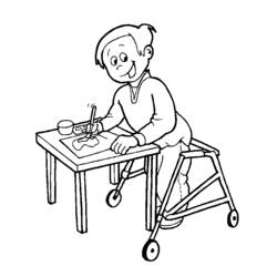 Раскраска: инвалид (Персонажи) #98414 - Раскраски для печати