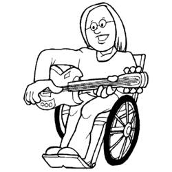 Раскраска: инвалид (Персонажи) #98425 - Раскраски для печати