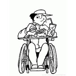 Раскраска: инвалид (Персонажи) #98441 - Раскраски для печати