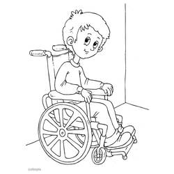Раскраска: инвалид (Персонажи) #98445 - Раскраски для печати