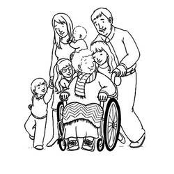 Раскраска: инвалид (Персонажи) #98511 - Раскраски для печати