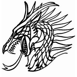 Раскраска: дракон (Персонажи) #148341 - Раскраски для печати