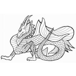 Раскраска: дракон (Персонажи) #148342 - Раскраски для печати