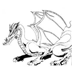 Раскраска: дракон (Персонажи) #148349 - Бесплатные раскраски для печати