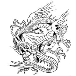 Раскраска: дракон (Персонажи) #148358 - Раскраски для печати