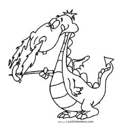 Раскраска: дракон (Персонажи) #148364 - Бесплатные раскраски для печати