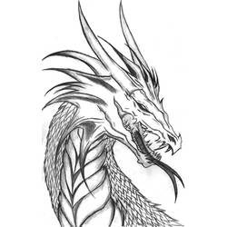 Раскраска: дракон (Персонажи) #148368 - Раскраски для печати