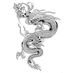 Раскраска: дракон (Персонажи) #148372 - Бесплатные раскраски для печати
