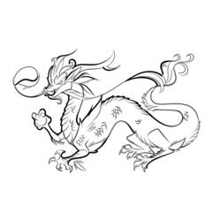 Раскраска: дракон (Персонажи) #148375 - Раскраски для печати