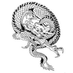 Раскраска: дракон (Персонажи) #148387 - Бесплатные раскраски для печати