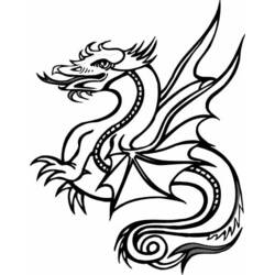 Раскраска: дракон (Персонажи) #148389 - Бесплатные раскраски для печати