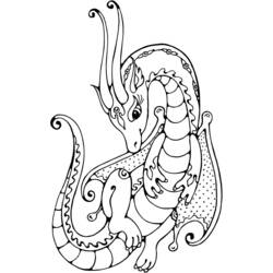 Раскраска: дракон (Персонажи) #148390 - Бесплатные раскраски для печати