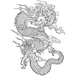 Раскраска: дракон (Персонажи) #148394 - Бесплатные раскраски для печати