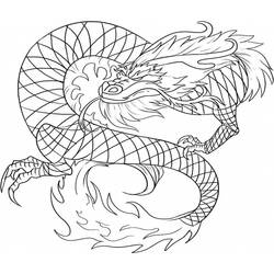 Раскраска: дракон (Персонажи) #148398 - Бесплатные раскраски для печати