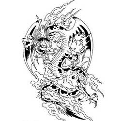Раскраска: дракон (Персонажи) #148400 - Бесплатные раскраски для печати