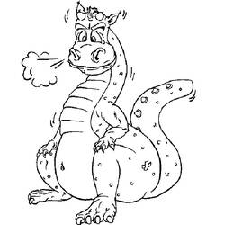 Раскраска: дракон (Персонажи) #148408 - Бесплатные раскраски для печати