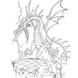 Раскраска: дракон (Персонажи) #148410 - Бесплатные раскраски для печати