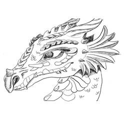 Раскраска: дракон (Персонажи) #148417 - Бесплатные раскраски для печати