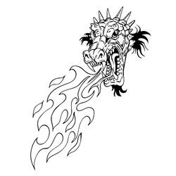 Раскраска: дракон (Персонажи) #148436 - Бесплатные раскраски для печати