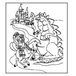 Раскраска: дракон (Персонажи) #148442 - Бесплатные раскраски для печати